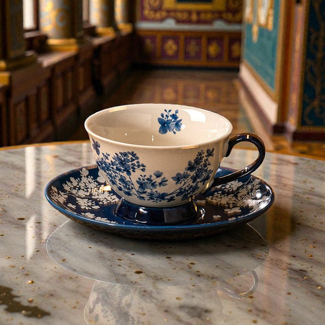 'Legacy Cobalt Petals' 7oz Cup